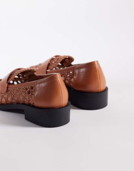 RAID Uliana woven loafers in tan, 4 of 4