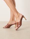 [Raid] RAID Vera heeled mules in brown 42 Brown pu