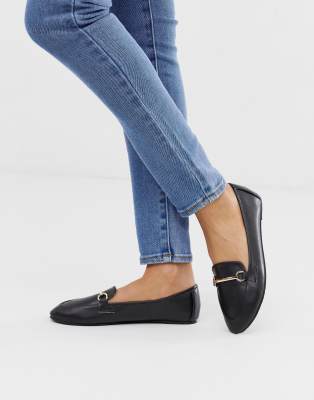 cheap black flat shoes