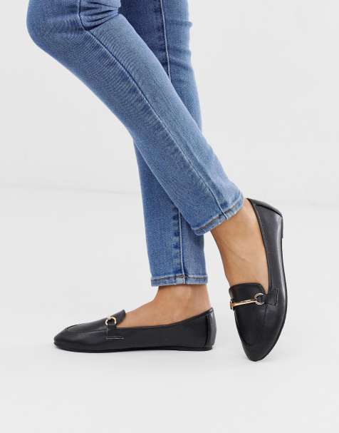 Raid - Viera - Chaussures plates en similicuir avec mors - Noir