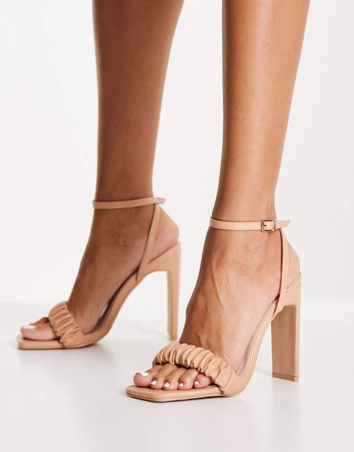 Beige sandal heels sale