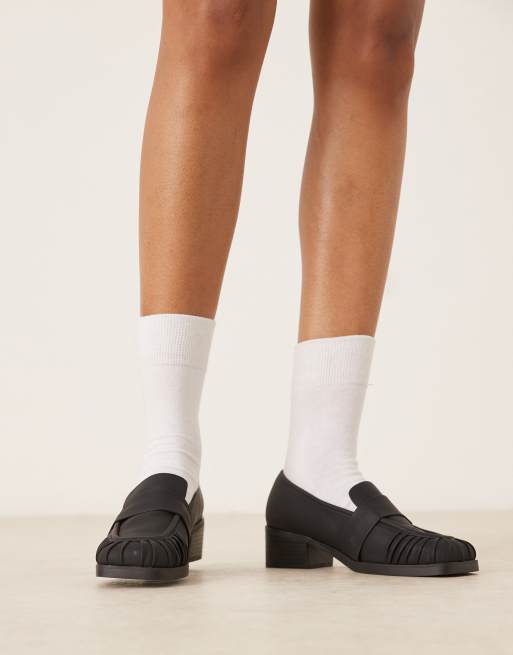 RAID Wide Fit – Aarvi – Loafer in Schwarz mit eckiger Zehenpartie, weite Passform, 4 von 4