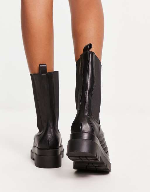 Calf length womens on sale boots