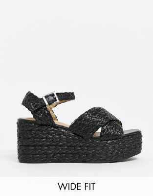 flatform sandals wide fit
