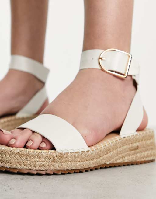 White store flatform espadrilles