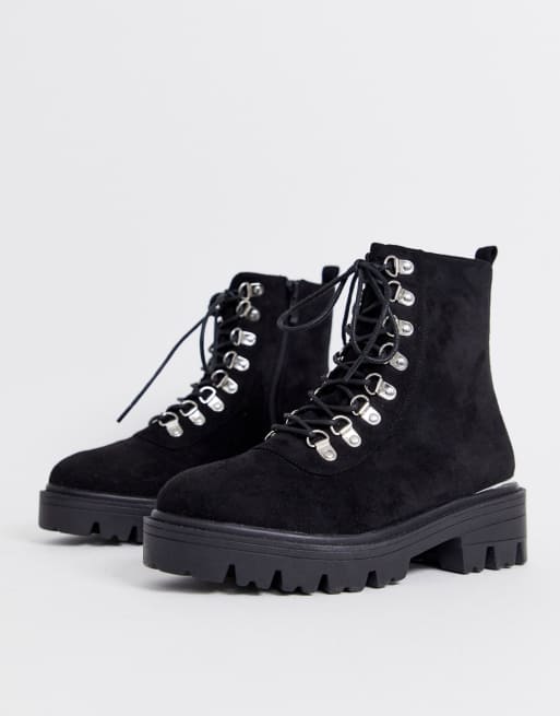 RAID Wide Fit Arianna lace up hiker boots ASOS