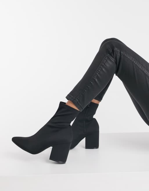 RAID Wide Fit black Kinley pull on sock boots, 3 of 4