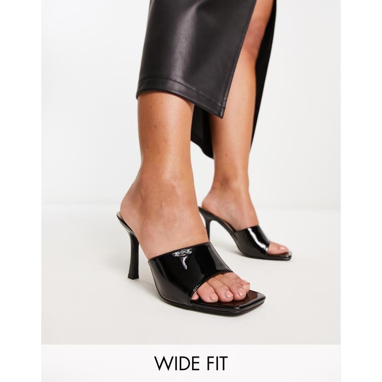 Patent leather outlet mule heels