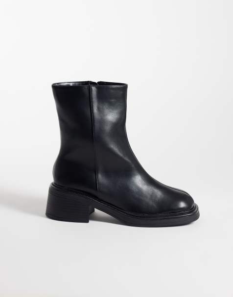 RAID Wide Fit Cecilia chelsea boots in black - view 1