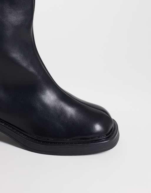 RAID Wide Fit Cecilia chelsea boots in black , 3 of 4