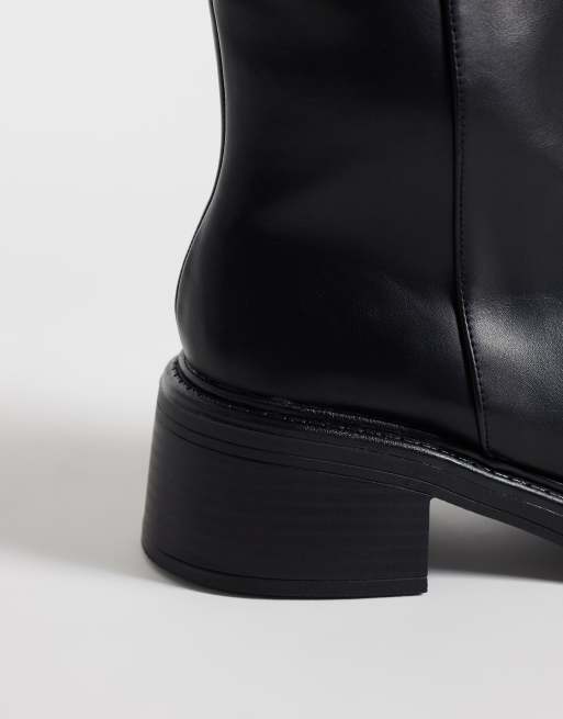 RAID Wide Fit Cecilia chelsea boots in black , 4 of 4