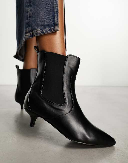 Ladies ankle boots outlet kitten heels