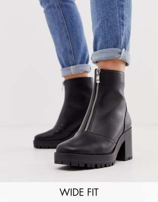 RAID Wide Fit Exclusive Janella chunky boots in black | ASOS