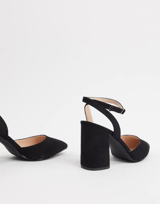 RAID Wide Fit Exclusive Neima block heeled shoes in black, 4 of 4