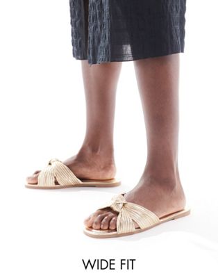  Faraah knot flat sandals 