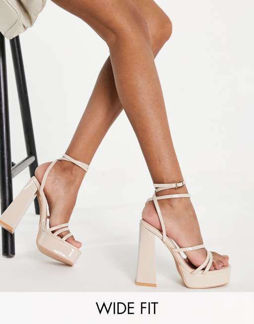 Blush platform clearance heels