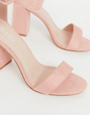 sandals blush pink
