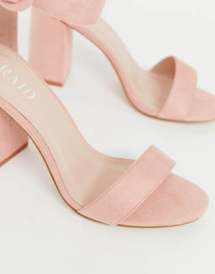 blush pink wide fit sandals