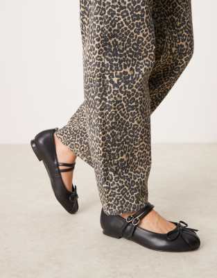 Thumbnail - RAID Wide Fit - Idol - Mary-Jane-Ballerinas in Schwarz, weite Passform