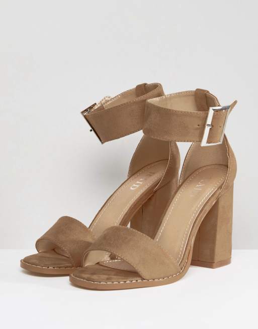 RAID Wide Fit Imani Block Heeled Sandals