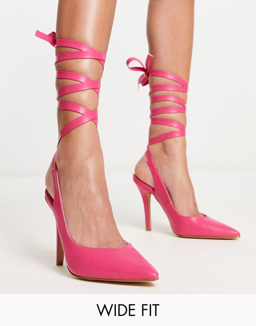 Wide fit hotsell fuschia heels