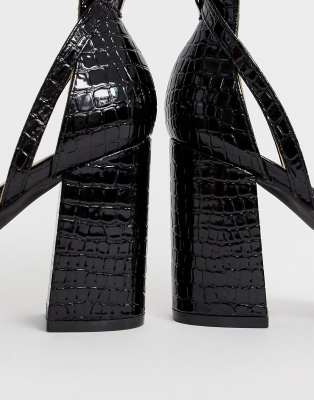 raid wide fit katy blush heeled shoes