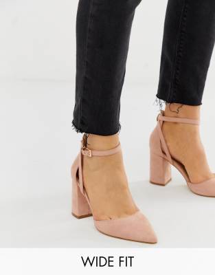 wide fit heeled shoes