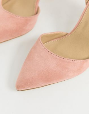 wide fit blush pink shoes