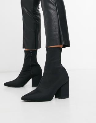 pull on sock boots knee high