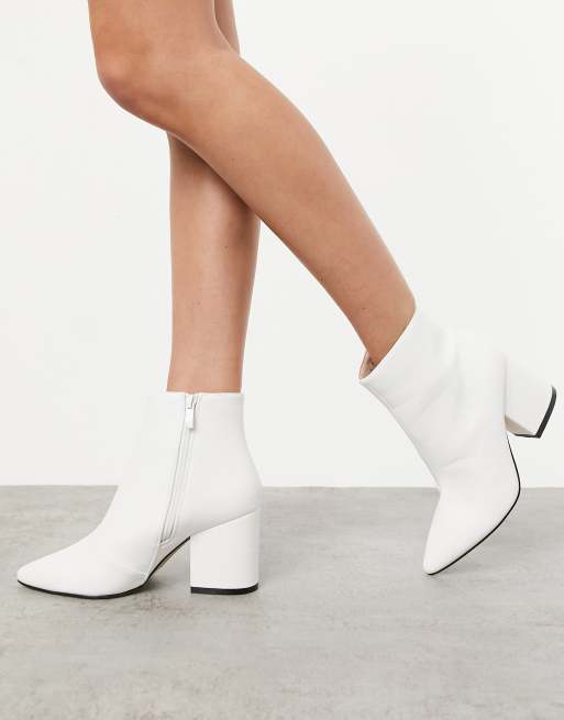 Wide shop white boots