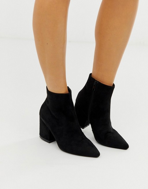 RAID Wide Fit Kola black ankle boots | ASOS
