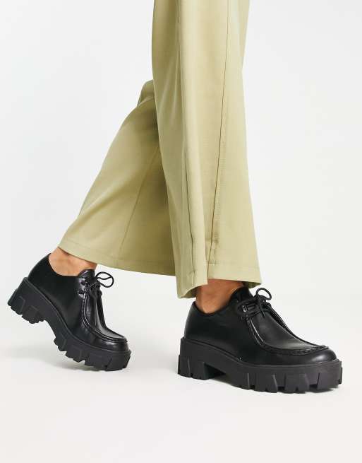 RAID Wide Fit - Lelia - Schoenen met dikke zool en veters in zwart , 3 van 4