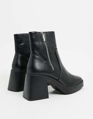 wide fit chunky ankle boots