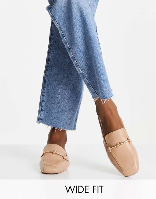 backless loafers wide fit