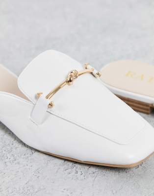 wide fit backless loafers