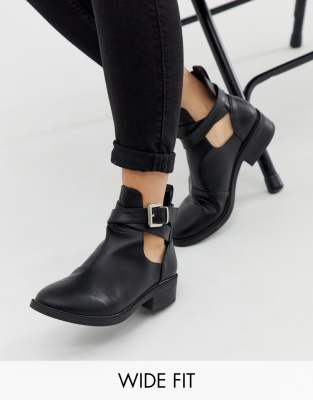 cut out ankle boots