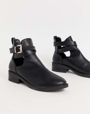 asos flat ankle boots