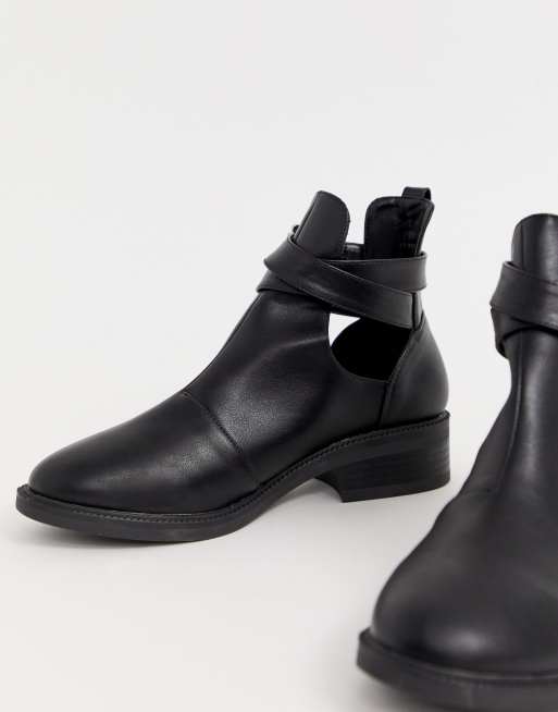 Wide fit cut out best sale ankle boots