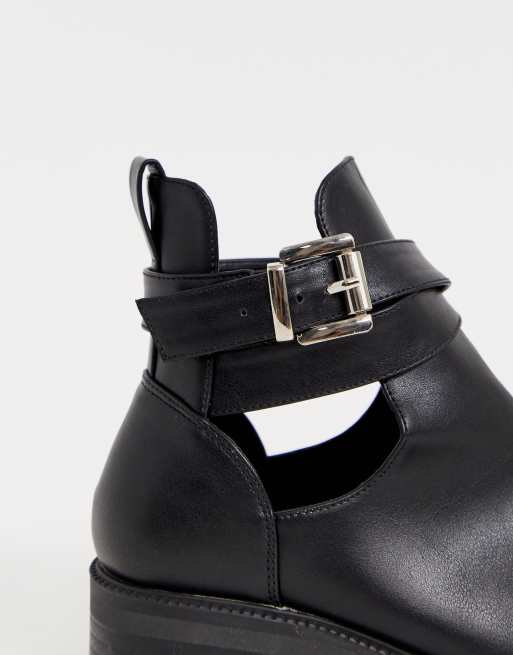 Cut Out Ankle Boots