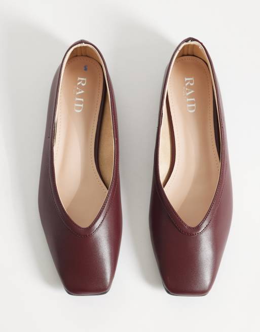 RAID Wide Fit – Maryana – Ballerinas in Burgunderrot , 2 von 4