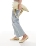 [Raid Wide Fit] RAID Wide Fit Maryana square toe ballet flats in butter yellow 38 BUTTER YELLOW PU