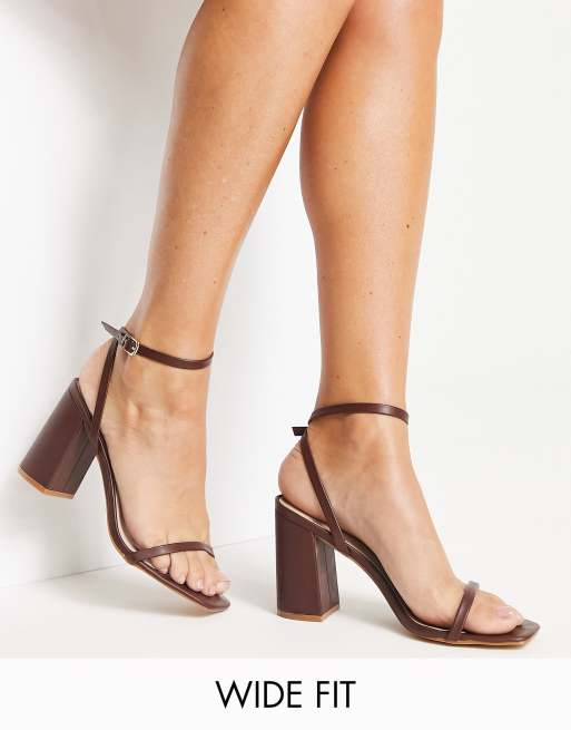 Dark discount brown heel