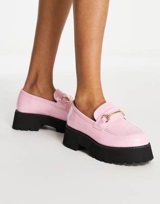 dark pink loafers