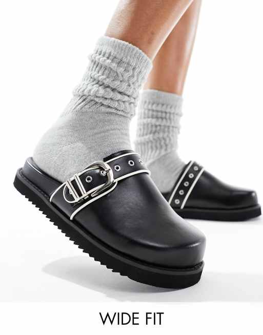 RAID Wide Fit - Nellie - Instappers met dikke zool in zwart