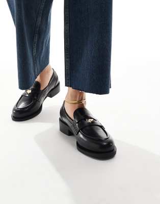 RAID Wide Fit - Nonnie - Penny-Loafer in Schwarz