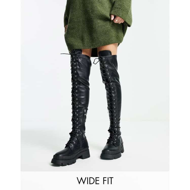 Over the knee combat on sale boots