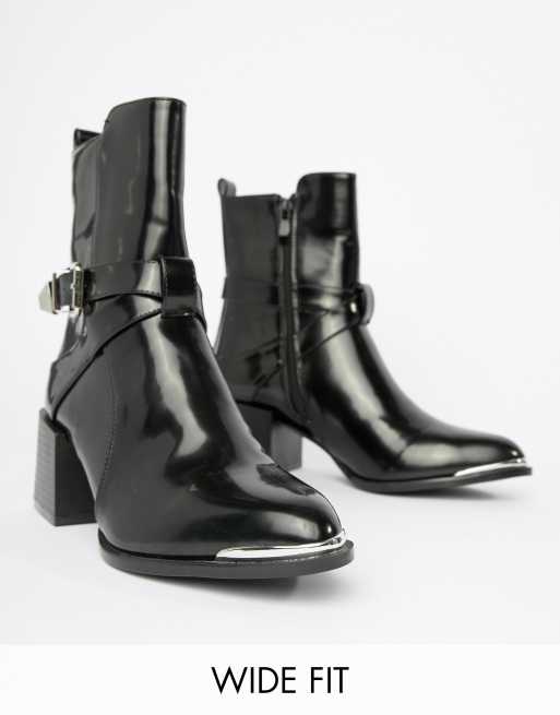 raid lorina heeled ankle boots in black