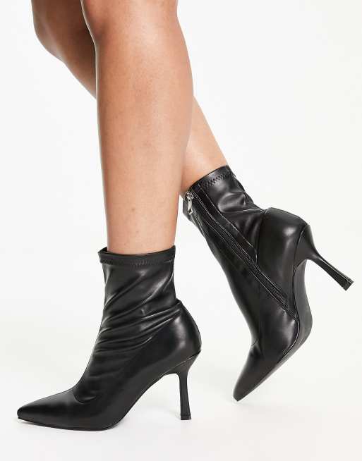 RAID Wide Fit Renata Bottines talon aiguille Noir ASOS