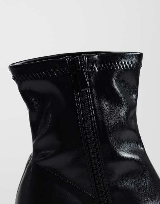 RAID Wide Fit Riona block heeled ankle boots in black, 2 of 4
