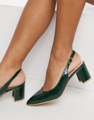 dark green wide fit shoes